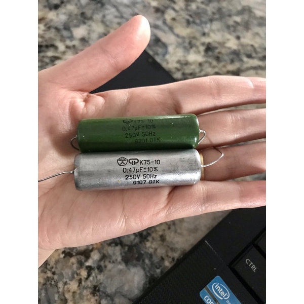 Tụ dầu nối tầng Nga 0.47uf 250v mới nguyên seal bán lẻ rẻ như bán buôn