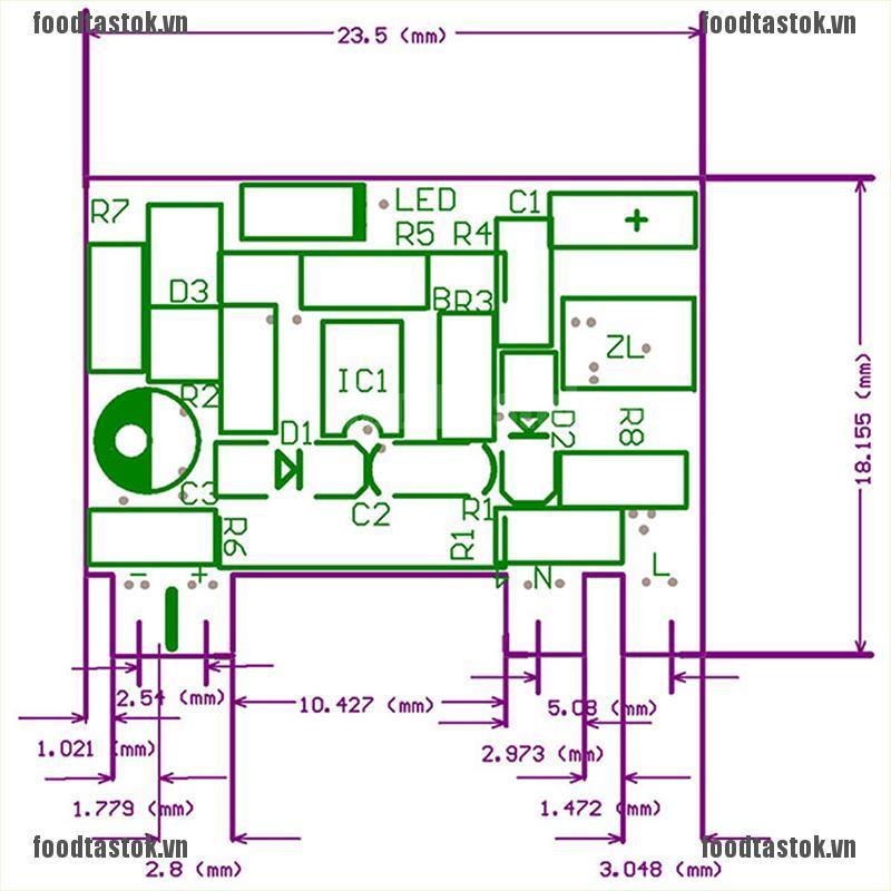 Mô Đun Hạ Áp 220v Sang 5v 700ma 3.5w