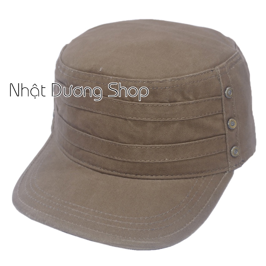 [ Nhiều màu ]Nón kết đầu bằng bít đuôi không thêu có 6 sò - có may thun phía sau giúp giữ chặt nón và tăng size vòng đầu