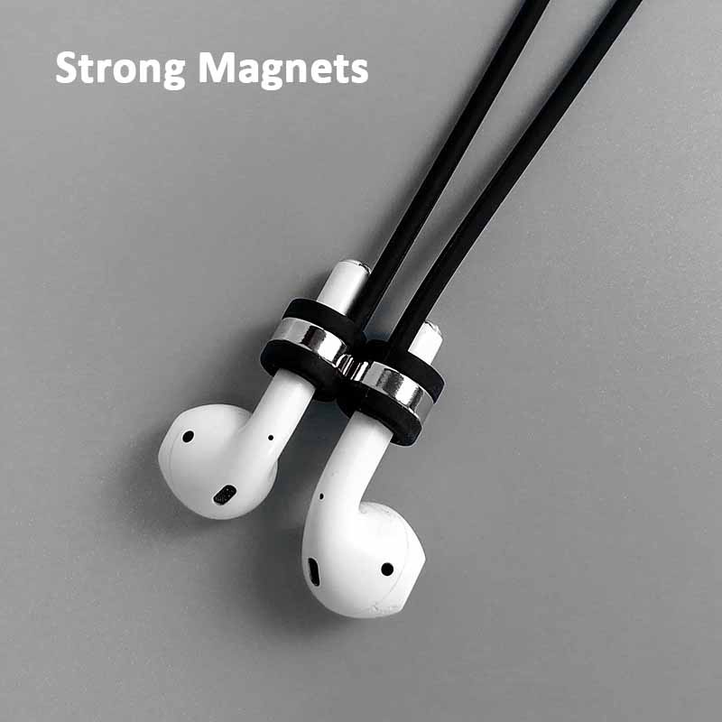 Dây Đeo Silicon Nam Châm Chống Thất Lạc Cho Tai Nghe AirPods Pro / 3 / 2 / 1