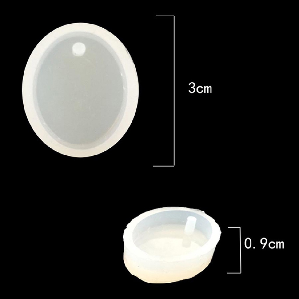 [risesky] Khuôn Silicone Làm Mặt Dây Chuyền Bằng Keo UV Hình Giọt Nước Kim Cương Pha Lê Giọt Nước ♨Trên đó