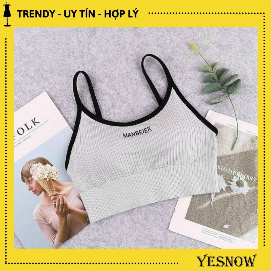 Áo Bra MANBEIER VIền Đen Nữ Gân Tăm Sexy-nâng ngực gợi cảm “mê hoặc” phái đẹp | BigBuy360 - bigbuy360.vn