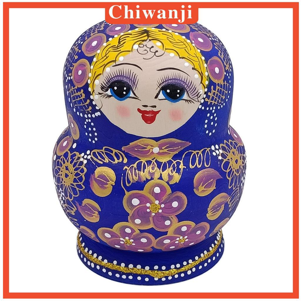 Bộ 10 Búp Bê Nga Matryoshka Bằng Gỗ