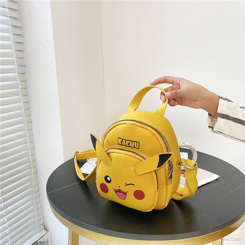 Túi Đeo Chéo Vai Họa Tiết Hoạt Hình Pikachu Dễ Thương Cho Bé Gái BY2 YB2