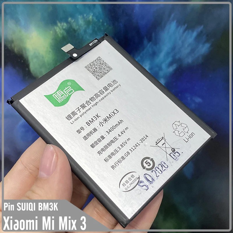 Pin Suiqi Li-ion thay thế cho Xiaomi Mi Mix 3 (BM3K) 3400mAh