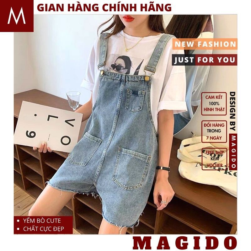 yếm nữ QUẦN yếm jean nữ ,jean nư cực xinh ,phong cách bánh bèo, vintage ,trẻ trung hàn quốc ulzzang MAGIDO-(ẢNH THẬT)