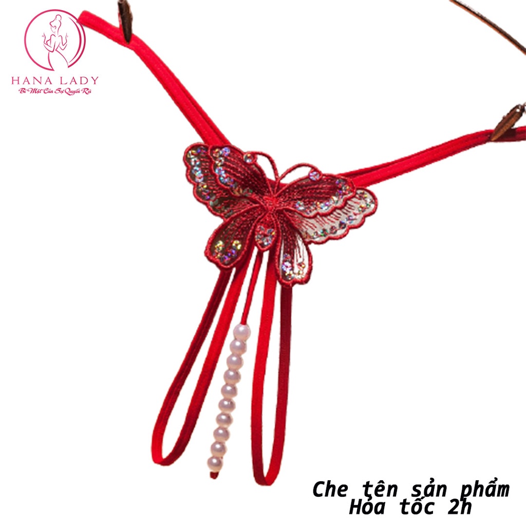 Quần lót lọt khe ren nữ sexy hình bướm, quần chip hở đáy quyến rũ L065