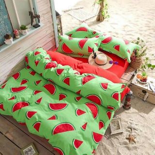 Bộ HOA QUẢ THÚI  set poly 4 món họa tiết cute Hàn Quốc