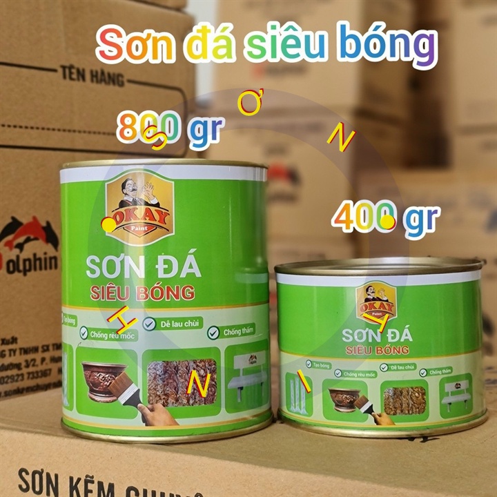 SƠN ĐÁ OKAY SIÊU BÓNG 400G