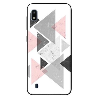 Ốp Lưng Samsung A10 - Tam Giác Hồng Đen