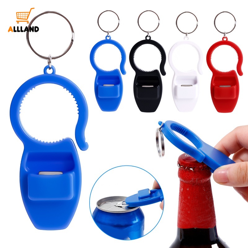 Dụng Cụ Mở Nắp Chai/Chai Bia Cầm Tay Trọng Lượng Nhẹ 4 Màu Có Móc Khóa