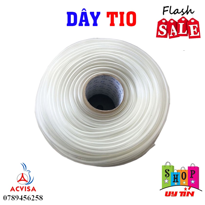 Dây TIO Trong Dẻo Dùng Cho Máy Bơm Thoát Nước Máy Lạnh Phao Máy Giặt 1 Cuộn 110 Mét 3.4KG