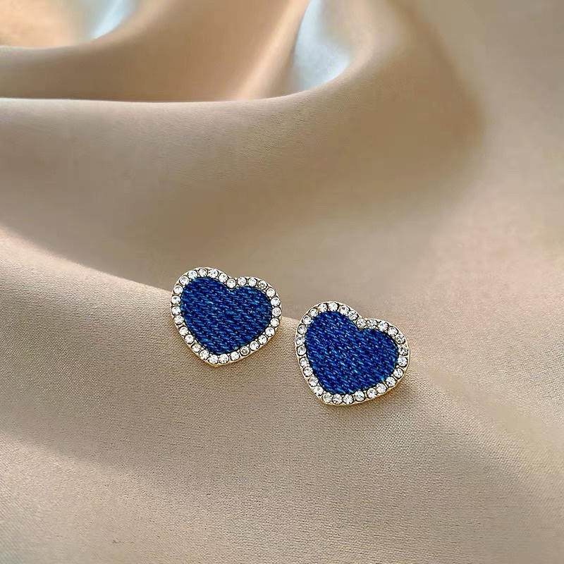 Hoa tai jean nữ tính thanh lịch - Maben