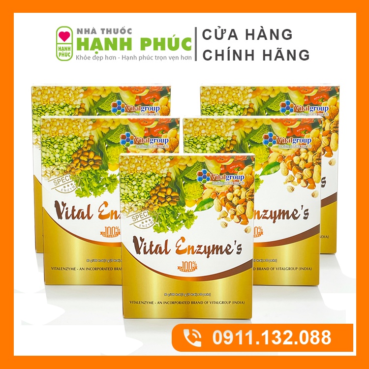 Combo 5 Hộp Vital Enzyme Hàn Quốc Bổ Sung Enzym Tự Nhiên