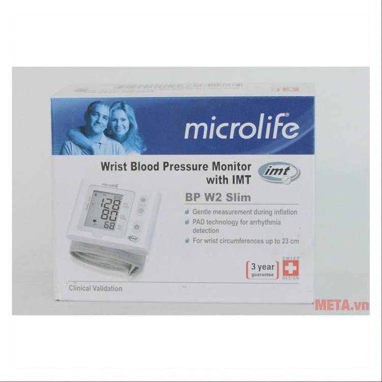 Máy đo huyết áp cổ tay Microlife BP W2-Slim-Wrist - Công nghệ IMT cho kết quả đo nhanh, chính xác - Chính Hãng Thụy Sĩ