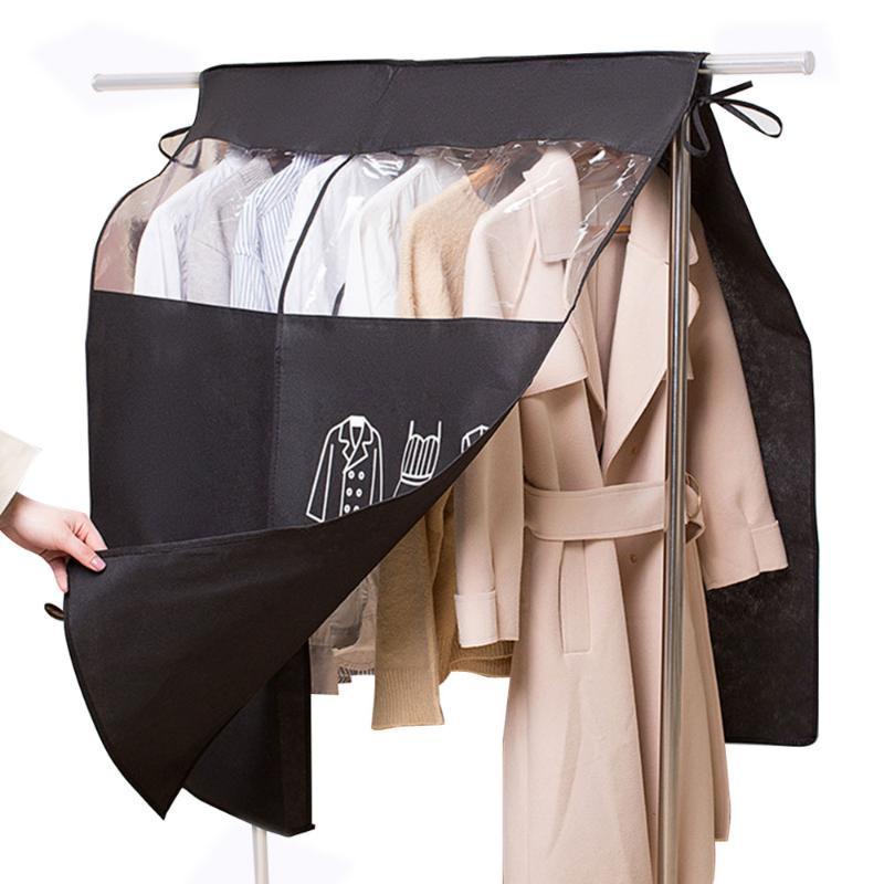 Mới Móc Treo Quần Áo Bằng Vải Không Dệt Chống Bụi Có Khóa Dán Tiện Dụng