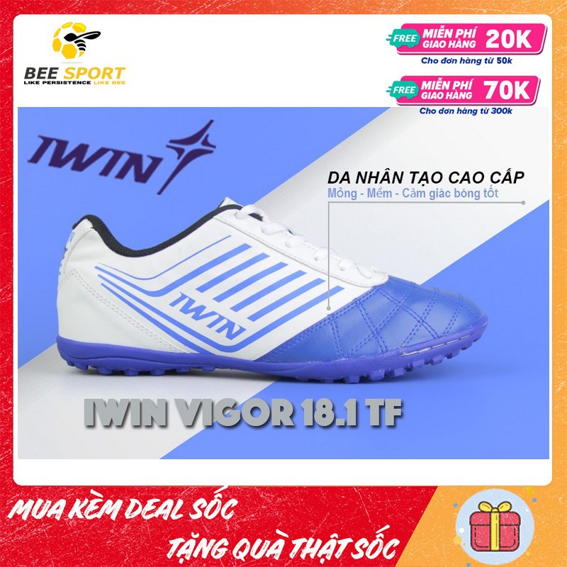 Giày Bóng Đá Nam Sân Cỏ Nhân Tạo IWIN Vigor TF - Giày đá banh nam thương hiệu Việt, chất lượng cao, chuẩn form Việt