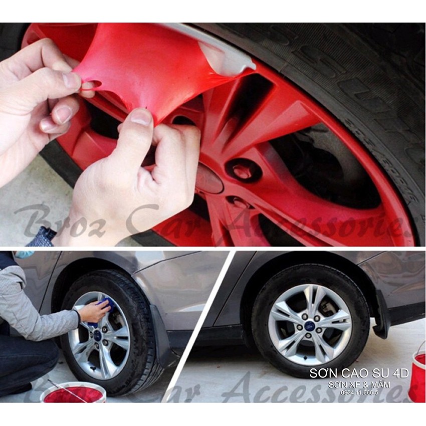 SƠN CAO SU 4D - SƠN XE & MÂM