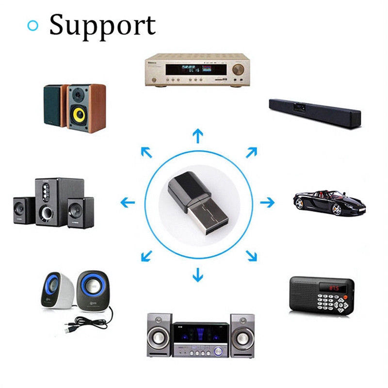 Usb Nhận Tín Hiệu Âm Thanh Bluetooth Không Dây Jack 3.5mm