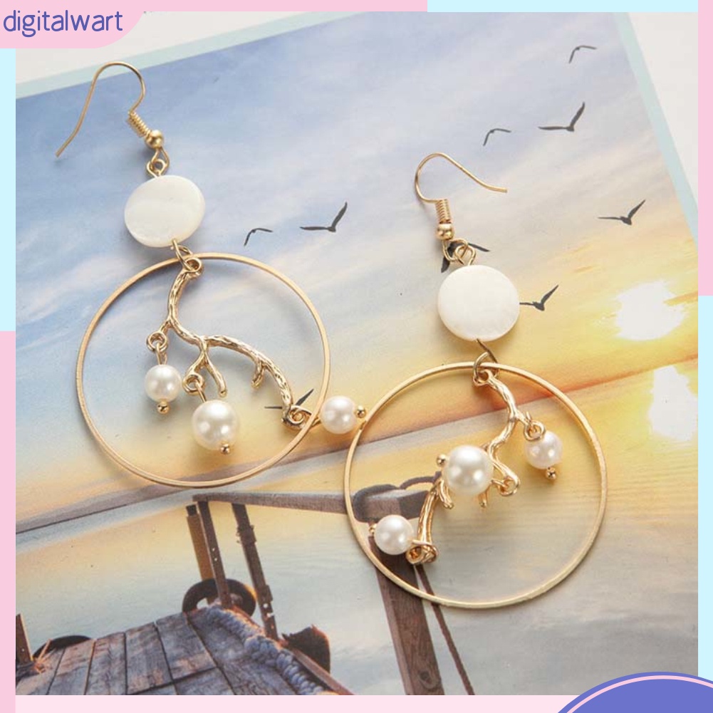 Khuyên Tai Nữ Trang Đính Ngọc Trai Thiết Kế Độc Đáo