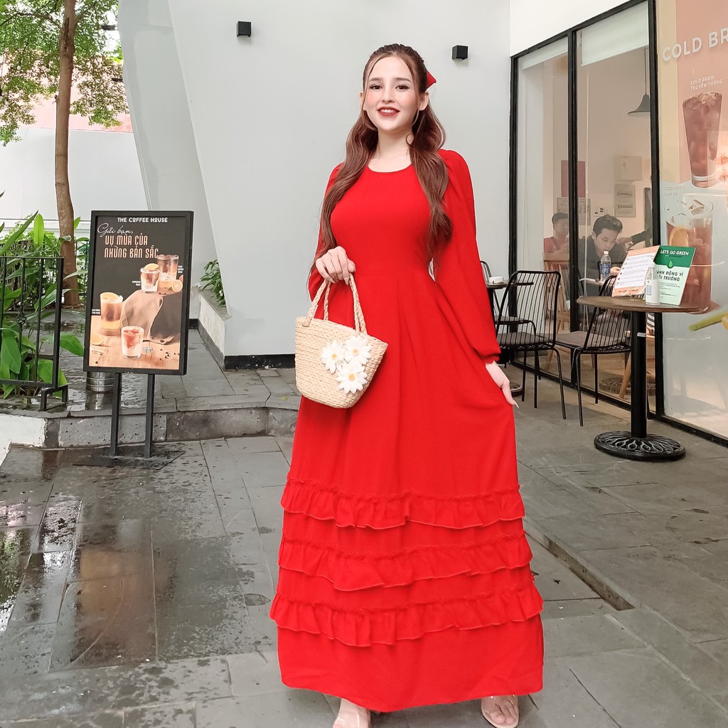 Đầm Ulzzang 3 Tầng Tiểu Thư Tặng Kèm Nơ Freeship Thoitrangnuboutique (Kèm Ảnh Thật và Clip) | BigBuy360 - bigbuy360.vn