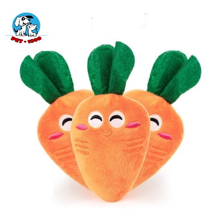 Đồ Chơi Nhồi Bông Hình Cà Rốt Cho Chó Mèo
