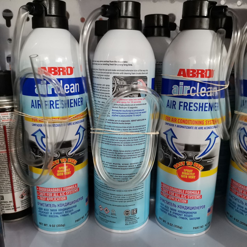 Dung Dịch Vệ Sinh Diệt Khuẩn Dàn Lạnh ABRO AirClean Air Freshener USA