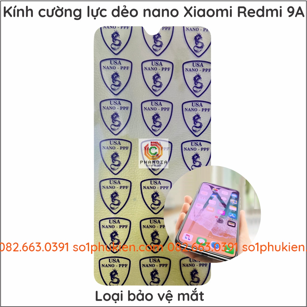 Dán cường lực dẻo nano cho Xiaomi Redmi 9A Siêu bền siêu bảo vệ