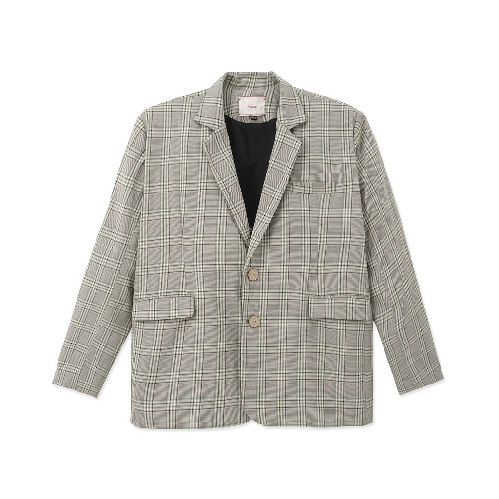 [Mã FASHIONMALLT4 giảm 15% đơn 150k] Áo khoác Blazer DECAO Three Blazer Green Caro