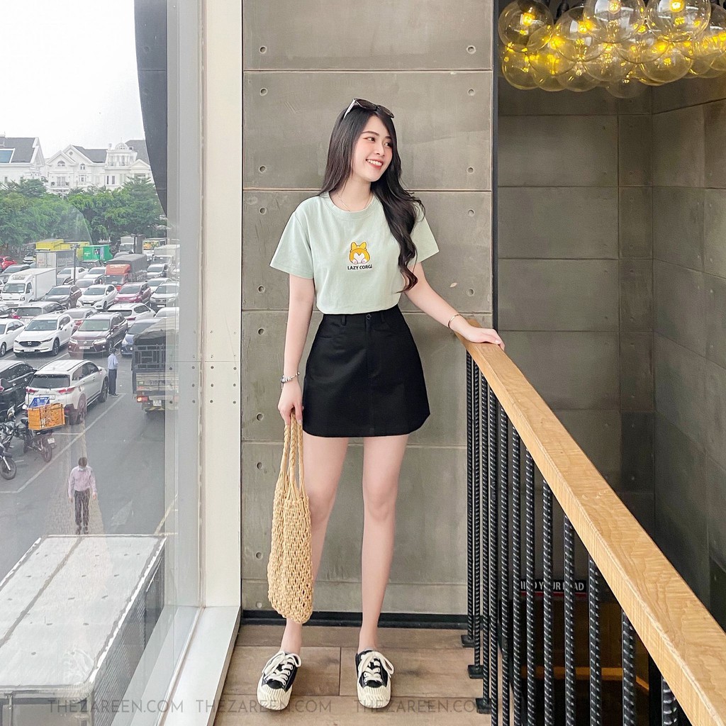 [Mã SKAMCLU7 giảm 10% tối đa 50K đơn 0Đ] CHÂN VÁY CHỮ A BASIC ZAREEN VAA29 ĐEN | BigBuy360 - bigbuy360.vn