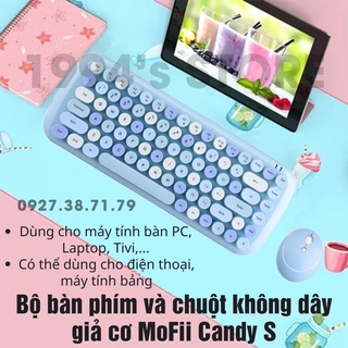 Bộ bàn phím và chuột không dây giả cơ MoFii Candy S - Dùng cho PC, máy tính bàn, laptop, tivi, điện thoại, iPad, iPhone
