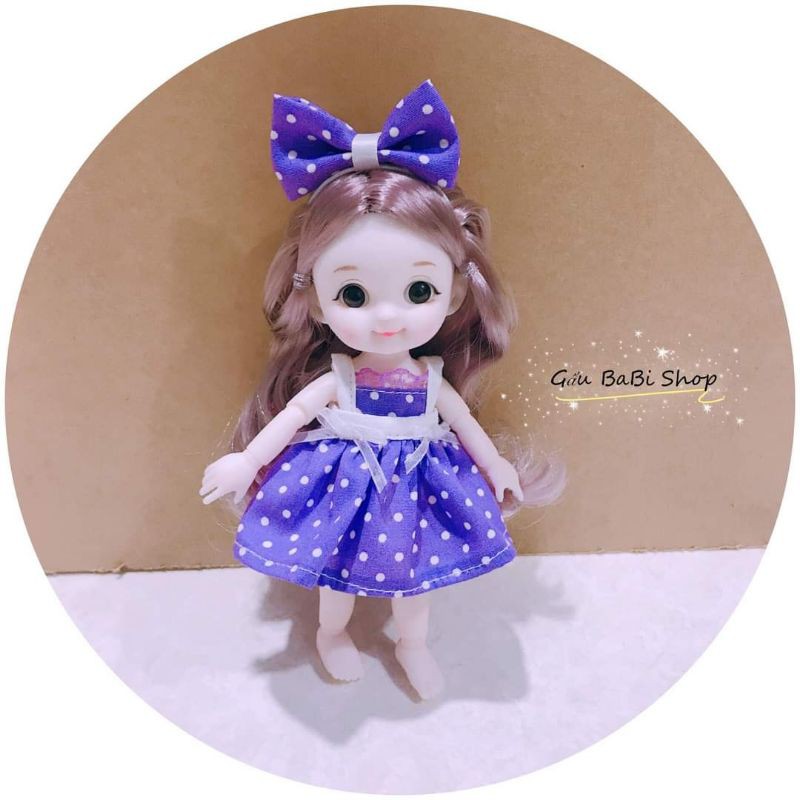 Đầm búp bê size 1/6 holala, baboliy, 5inch, ob11, nendoll