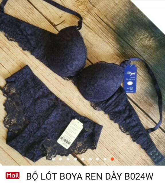 B029♥️ Shop Uy Tín ♥️ [Đồ Lót Nữ] Bộ Đồ Lót Ren Boya Siêu Độn 5cm Chính Hãng mút dày | BigBuy360 - bigbuy360.vn