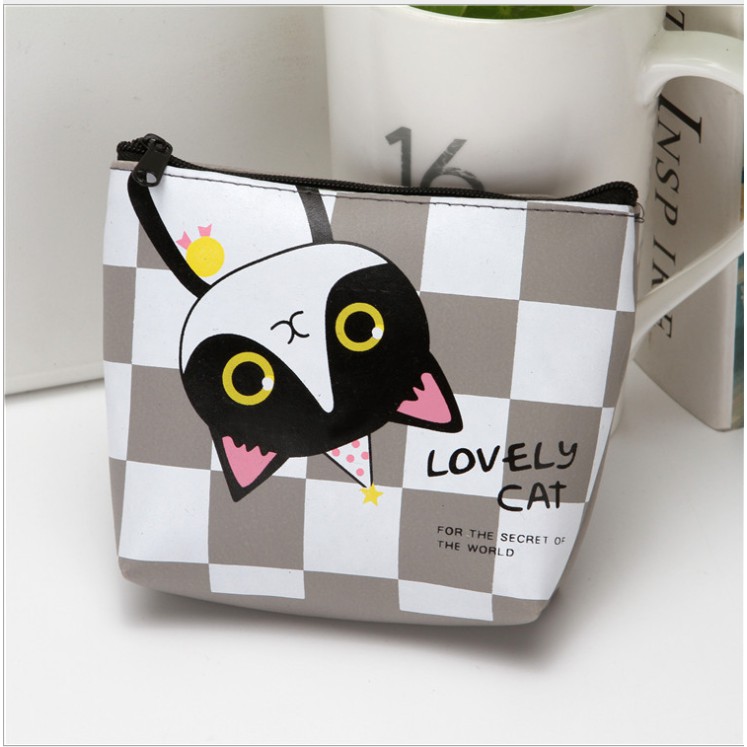 Túi ví dễ thương hình mèo LOVELY CAT đựng được hết các thứ