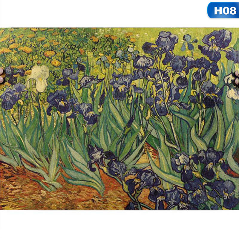flowersqueen Tranh sơn dầu Van Gogh treo tường  trang trí nội thất