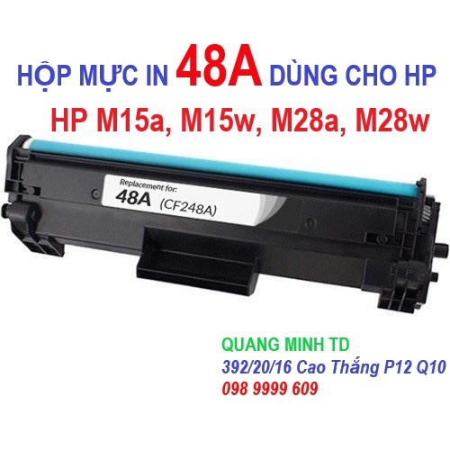 Hộp mực 48A cho máy in HP M15a, M15w, M28a, M28w,…Cartridge CF248A mới 100%