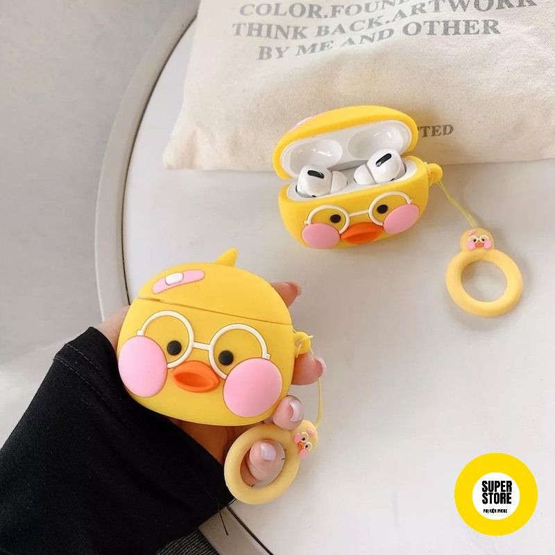 Case Airpod 1 2 Pro Vỏ Ốp Bọc Tai Nghe Airpod Hình Thú Nhiều Mẫu Dễ Thương Chất Liệu Silicon Dẻo