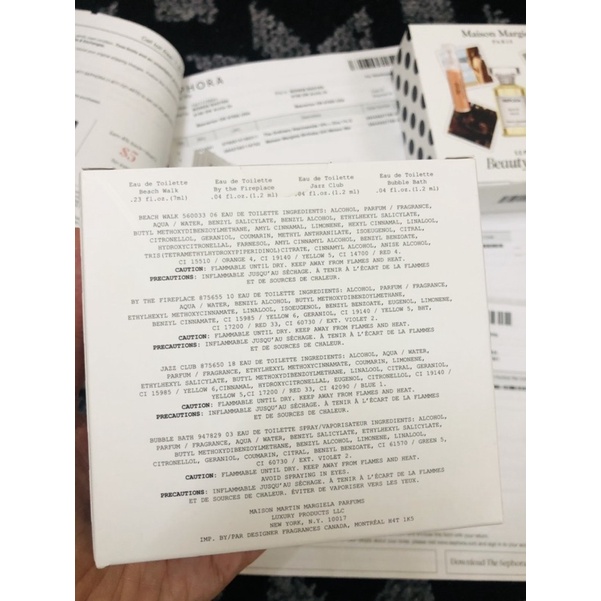 Set vial nước hoa Maison Margiela Replica Sephora Beauty Insider