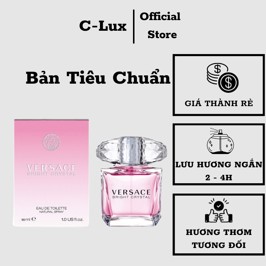 Nước hoa nữ Versace Bright Crystal Dễ Thương Cuốn Hút EDT 90ml - Dầu thơm nữ tinh tế cá tính