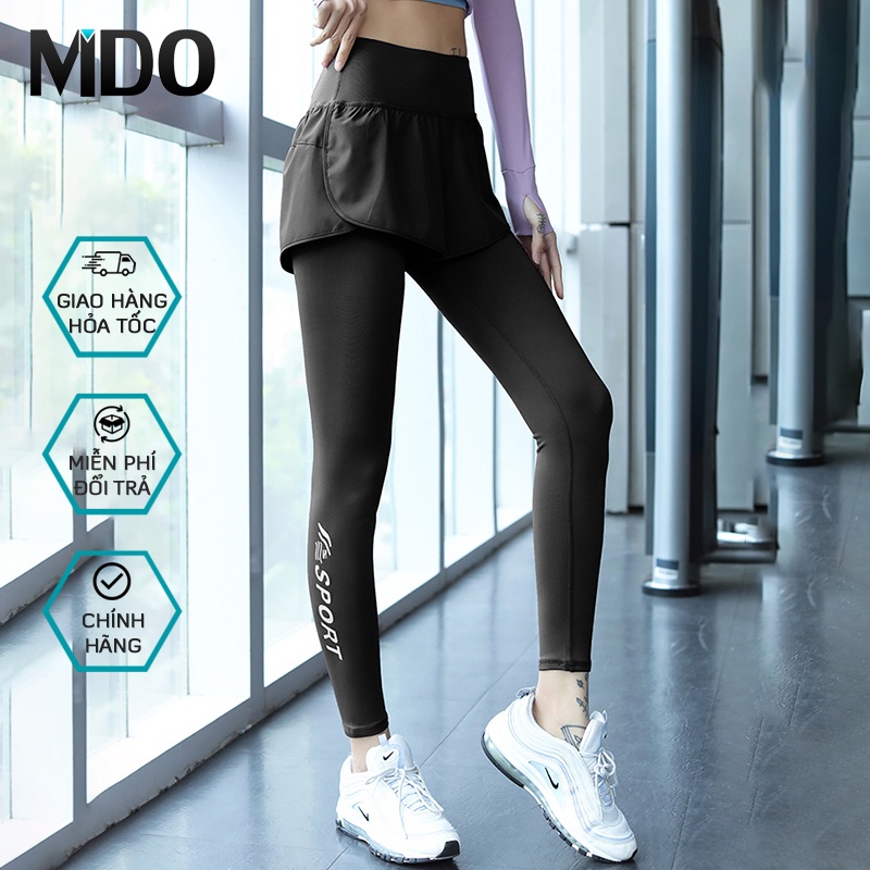Quần thể thao nữ tập gym 2 lớp legging short ngoài Q6D, quần tập yoga cạp cao che khuyết điểm có túi tiện lợi