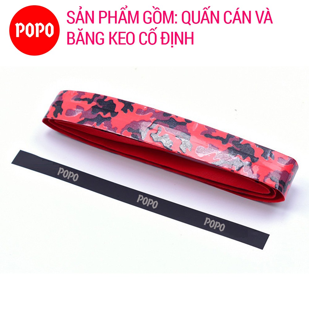 Quấn cán vợt cầu lông POPO GY102 chất liệu cao cấp có lỗ thoáng khí, gân chống trơn, chất liệu mềm mại