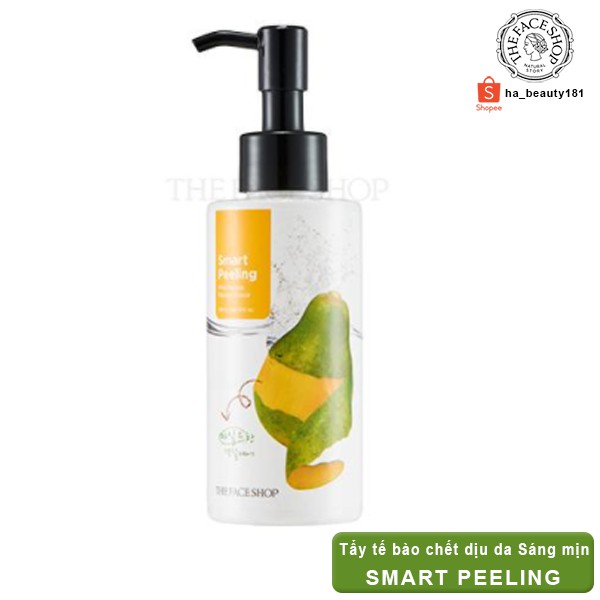 Tẩy tế bào chết da chết đu đủ dịu nhẹ cho da nhạy cảm dưỡng da The Face Shop Smart Peeling Mild Papaya 150ml