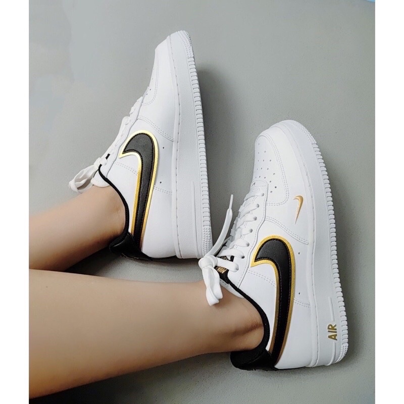 Giày Nike Air Force 1 Black Gold - Giày Sneaker AF1 Nam Nữ Thể Thao Cổ Thấp Cao Cấp Full box + Bill