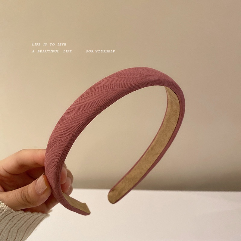 Băng Đô Cài Tóc Bằng Vải Flannel Mềm Mại Nhiều Màu Sắc Phong Cách Hàn Quốc