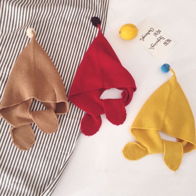 Mũ len đan kèm khăn choàng cổ giữ ấm đáng yêu dành cho bé balo local brand | BigBuy360 - bigbuy360.vn