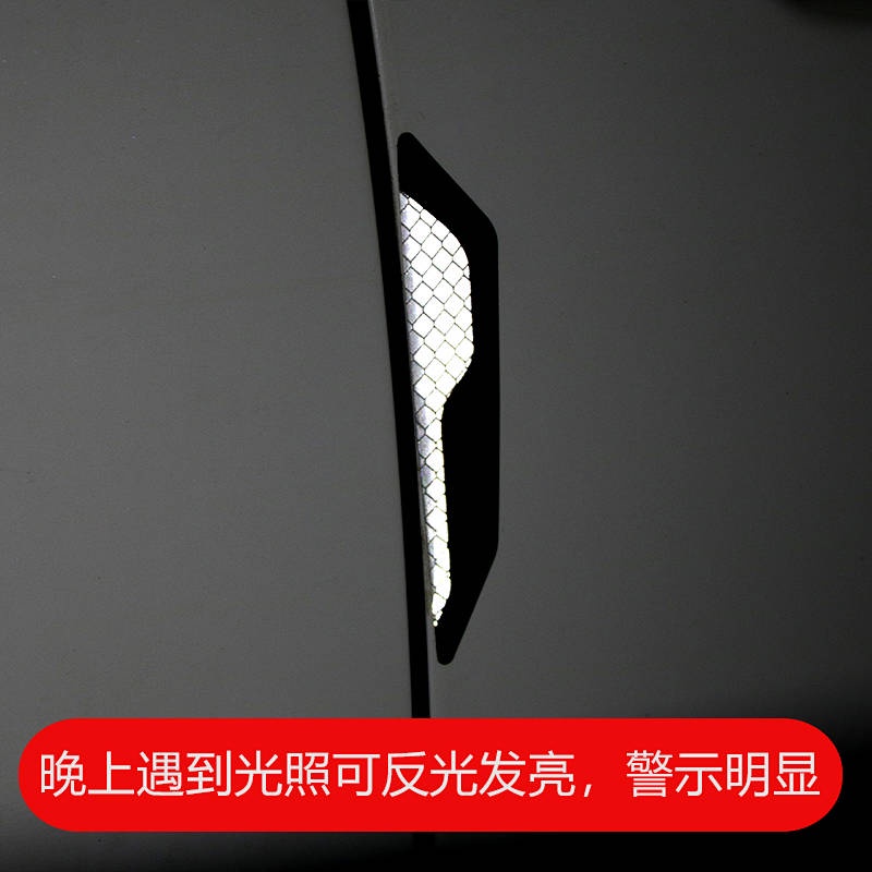 BMW Car Door Reflective Bumper Strip Blade Sticker Anti-Scratch Strip Protection Change Decoration Anti-Car Door Scratch Strip Warning Stickers hAJu