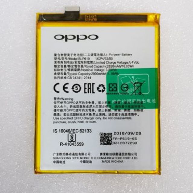 Pin OPPO A37, A39,A3S Chính Hãng