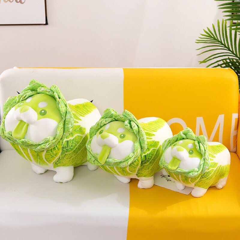 Gấu Bông CHÓ BẮP CẢI 25cm Siêu Cưng,Chất Miniso Co Giãn 4 Chiều