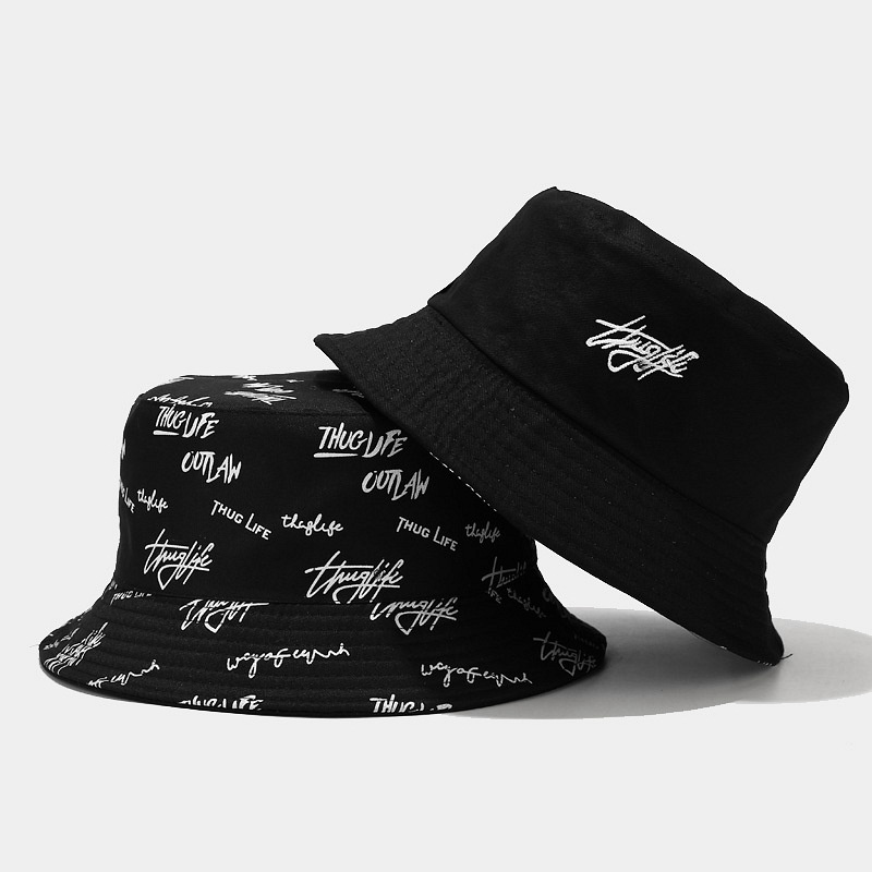 Mũ nón bucket 2 mặt in họa tiết Thuglife unisex nam nữ phong cách ulzzang Hàn Quốc - SMN09