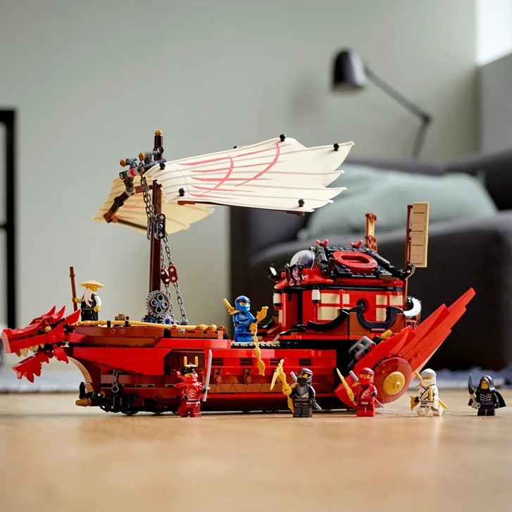 Đồ chơi Lắp  ráp Mô hình Ninjago New Destiny's Bounty Ferry Boat Sailing Season Chiến Thuyền Destiny's Bounty 4029